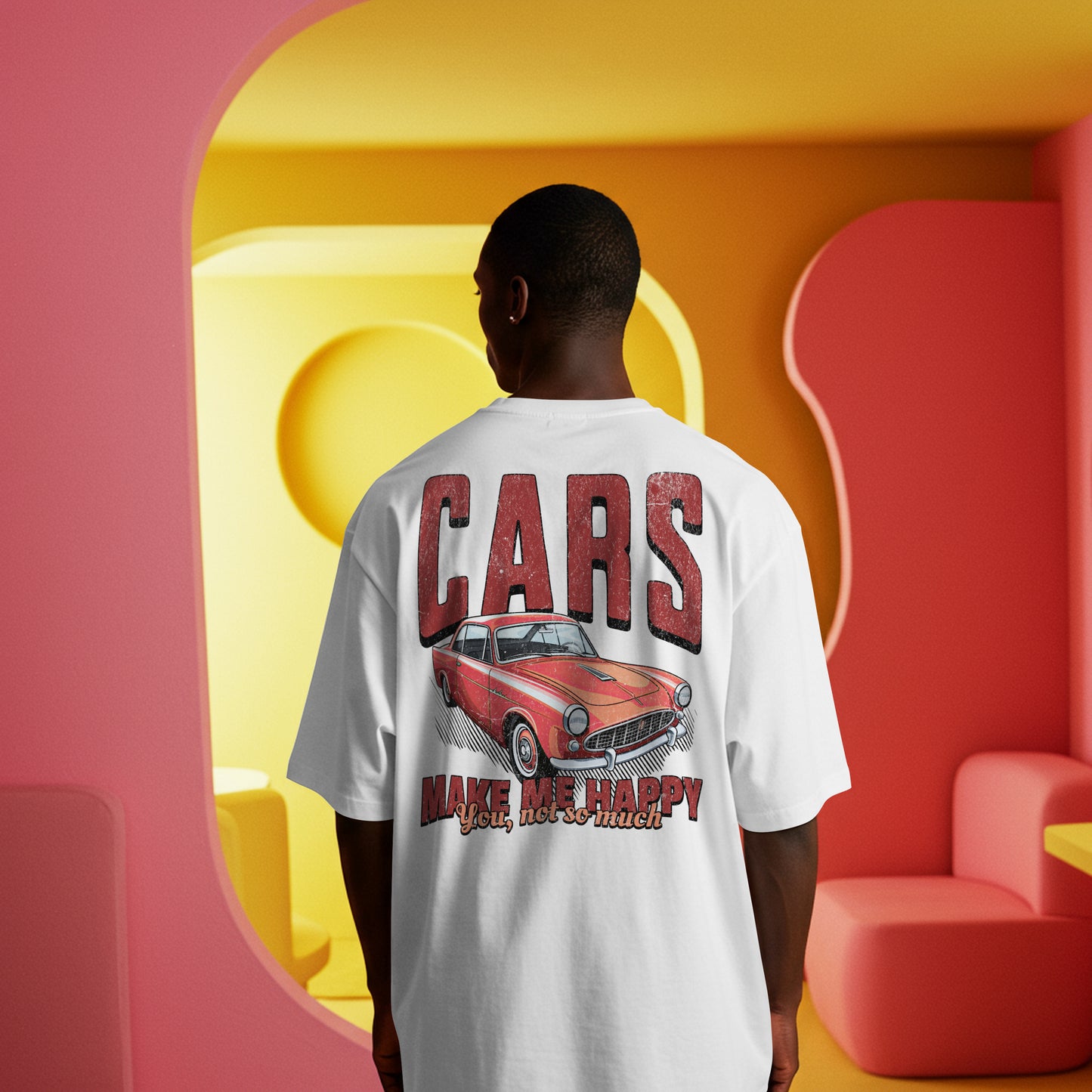 White Oversize Make me love Tshirt