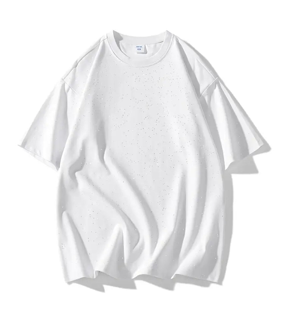 White party Tee with Rhinestones.