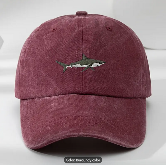 Vintage Shark Distressed Baseball Cap