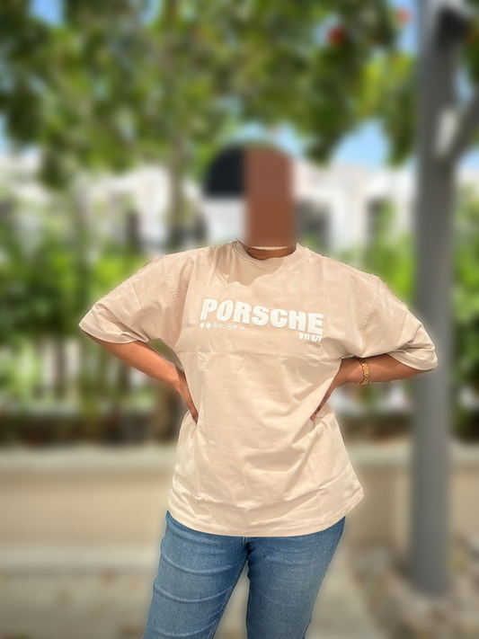 Porsche edition - Beige oversize Tshirt