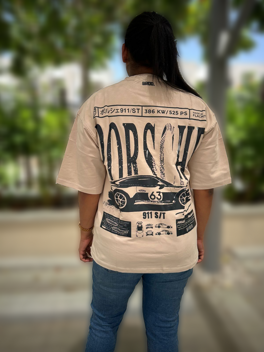 Porsche edition - Beige oversize Tshirt