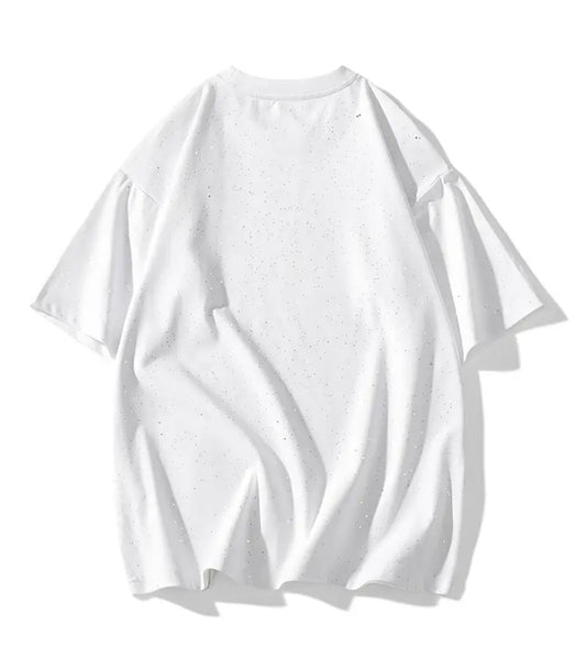 White party Tee with Rhinestones.